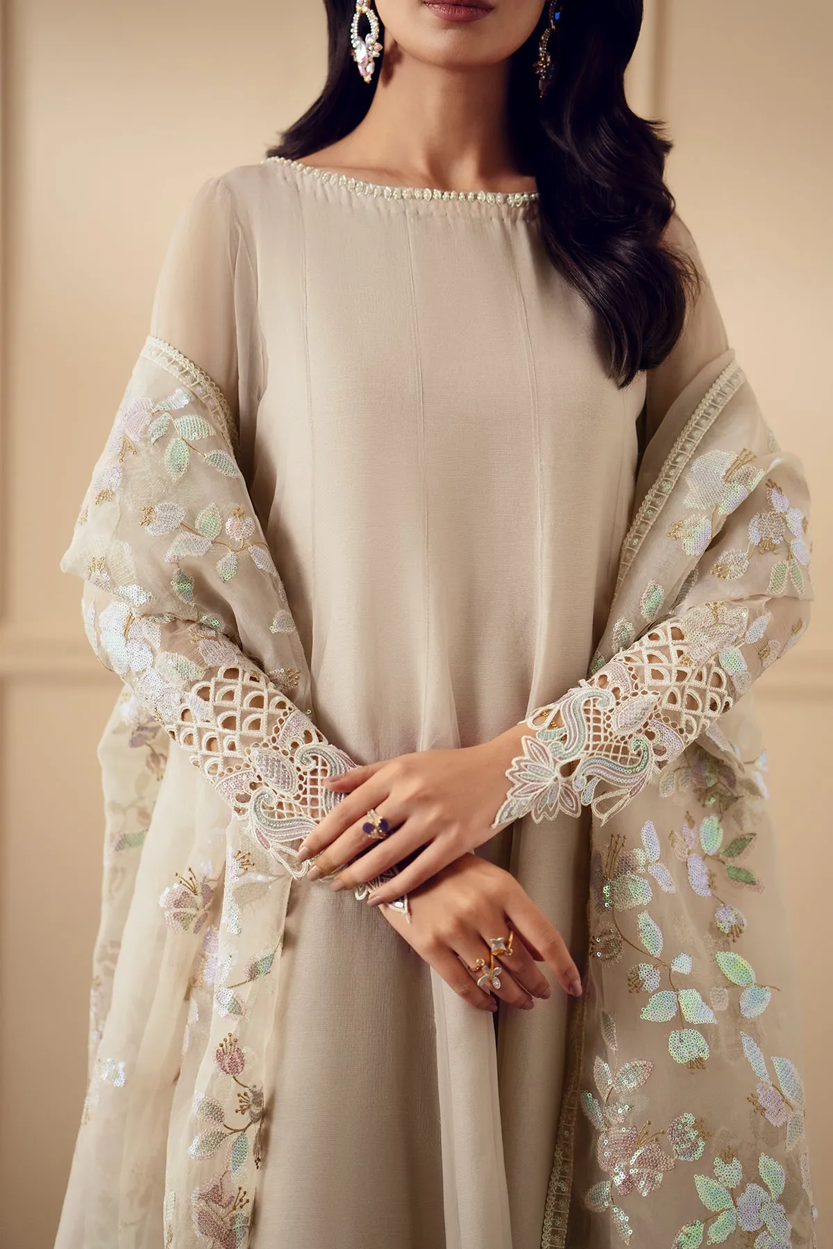 EMBROIDERED CHIFFON PR-893