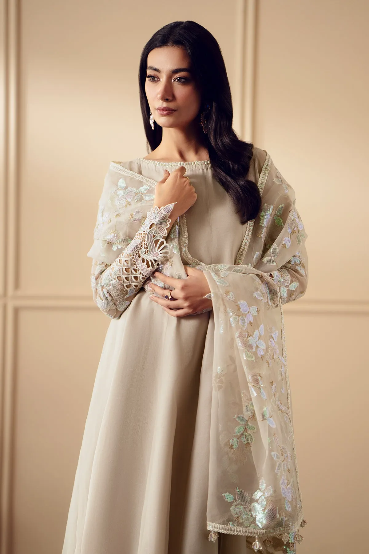 EMBROIDERED CHIFFON PR-893