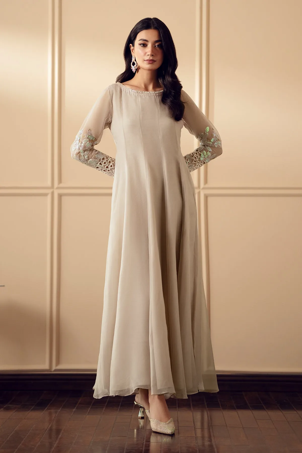 EMBROIDERED CHIFFON PR-893