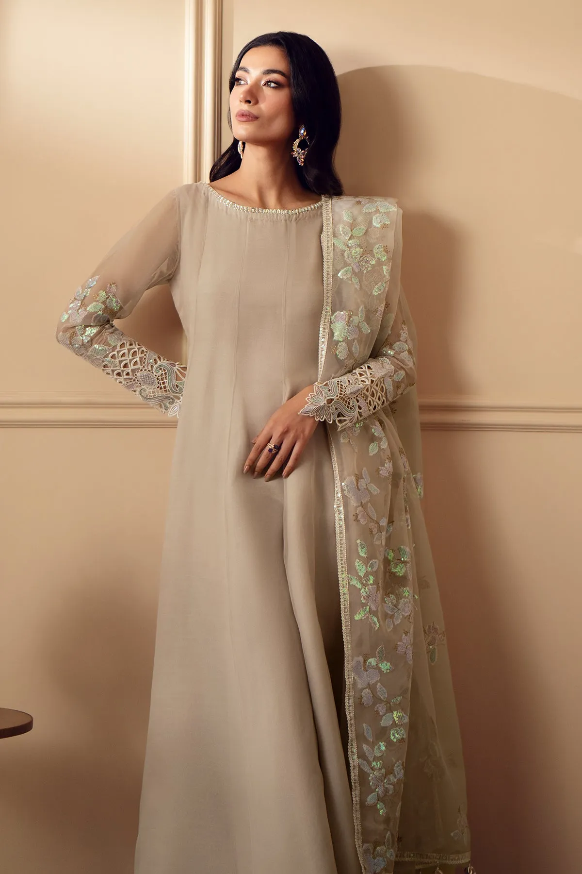 EMBROIDERED CHIFFON PR-893
