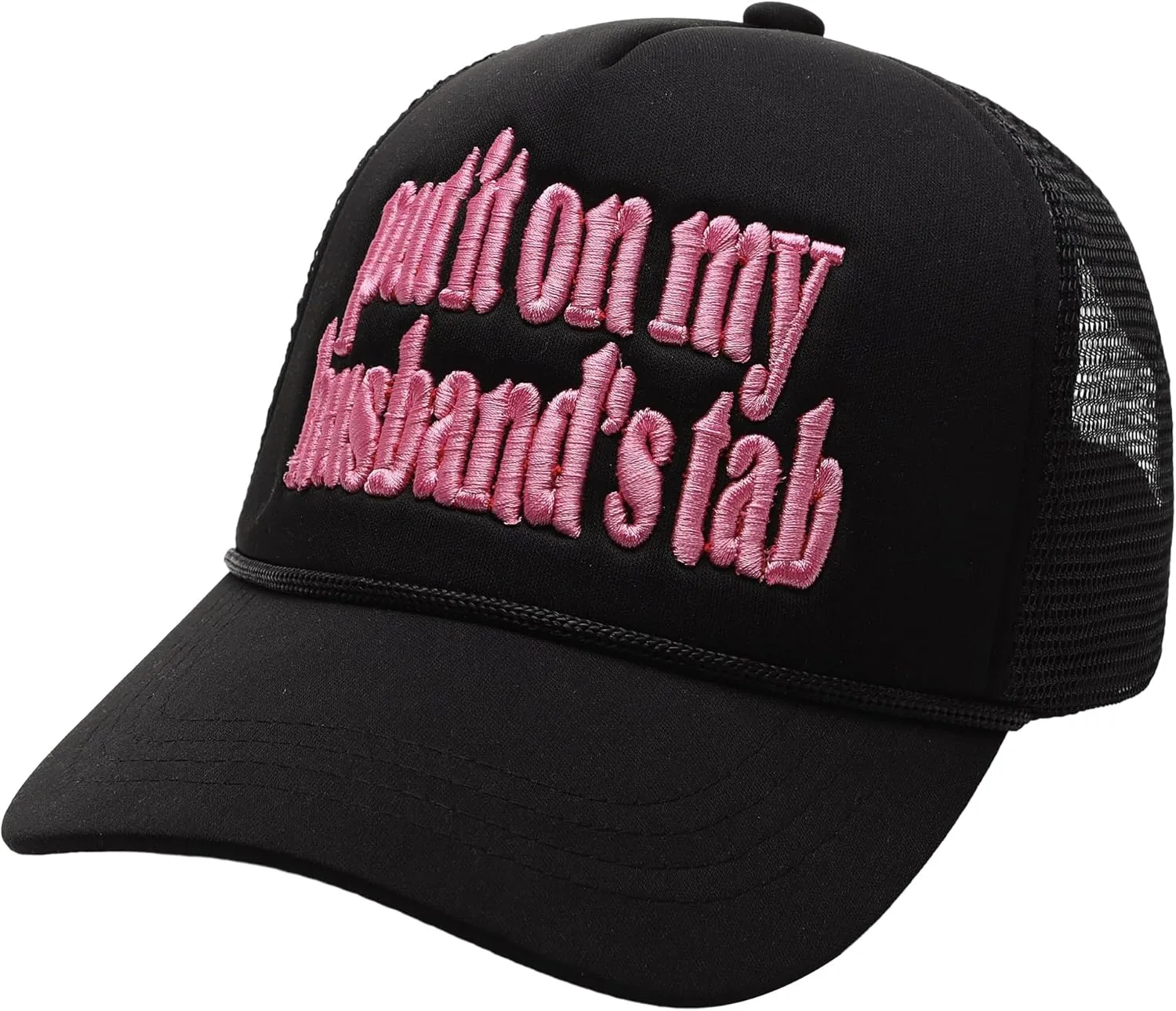 Embroidered Lettering Print Truck Hat Baseball Cap Trucker Mesh Snapback Hat