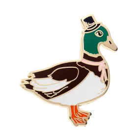 Erstwilder x Fleur Harris - Well-Dressed Duck Enamel Pin