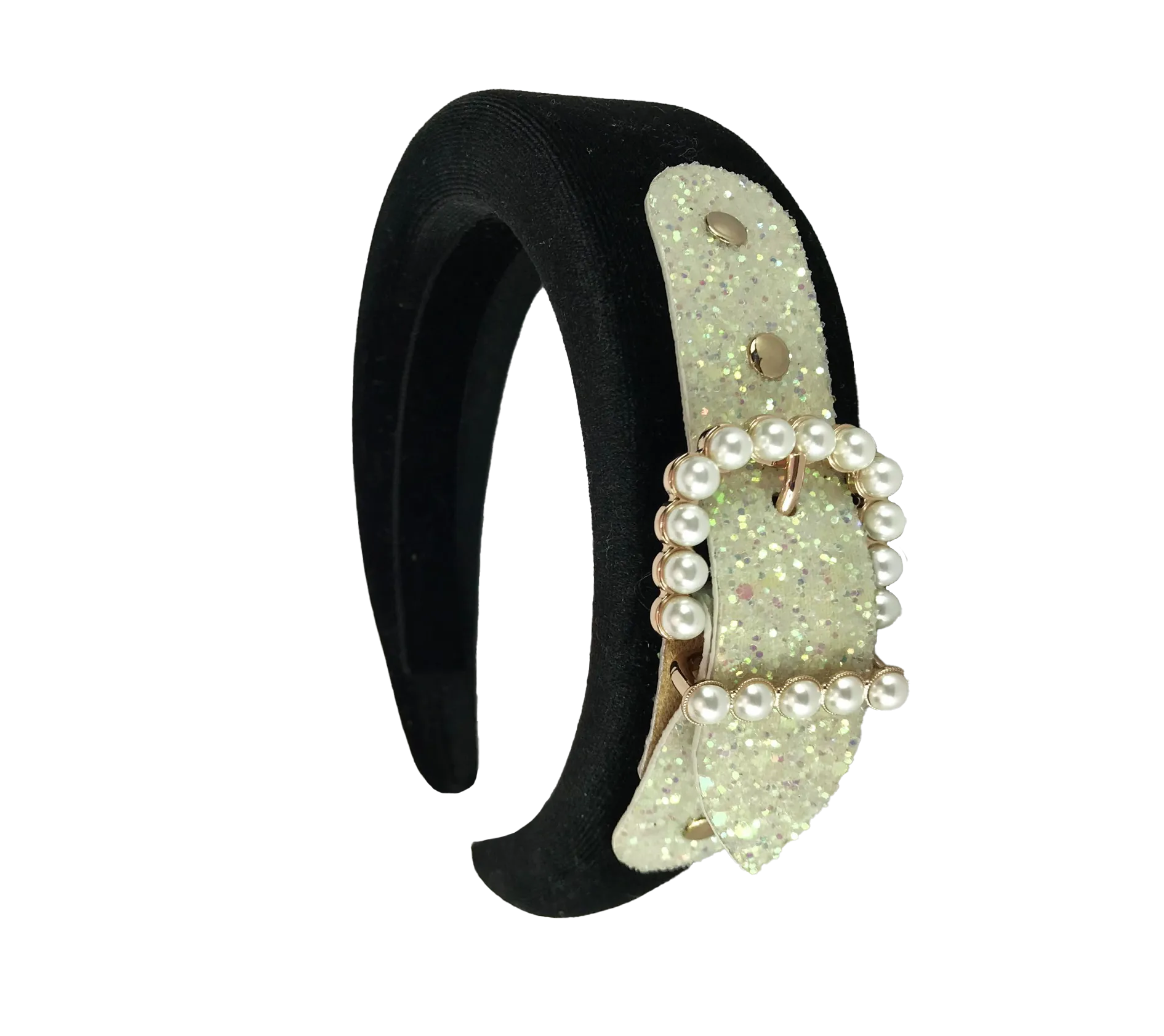 FABIENNE HAIRBAND BLACK PEARL