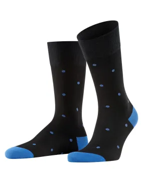 Falke Dot Sock 13269 3010 Black/Sapphire