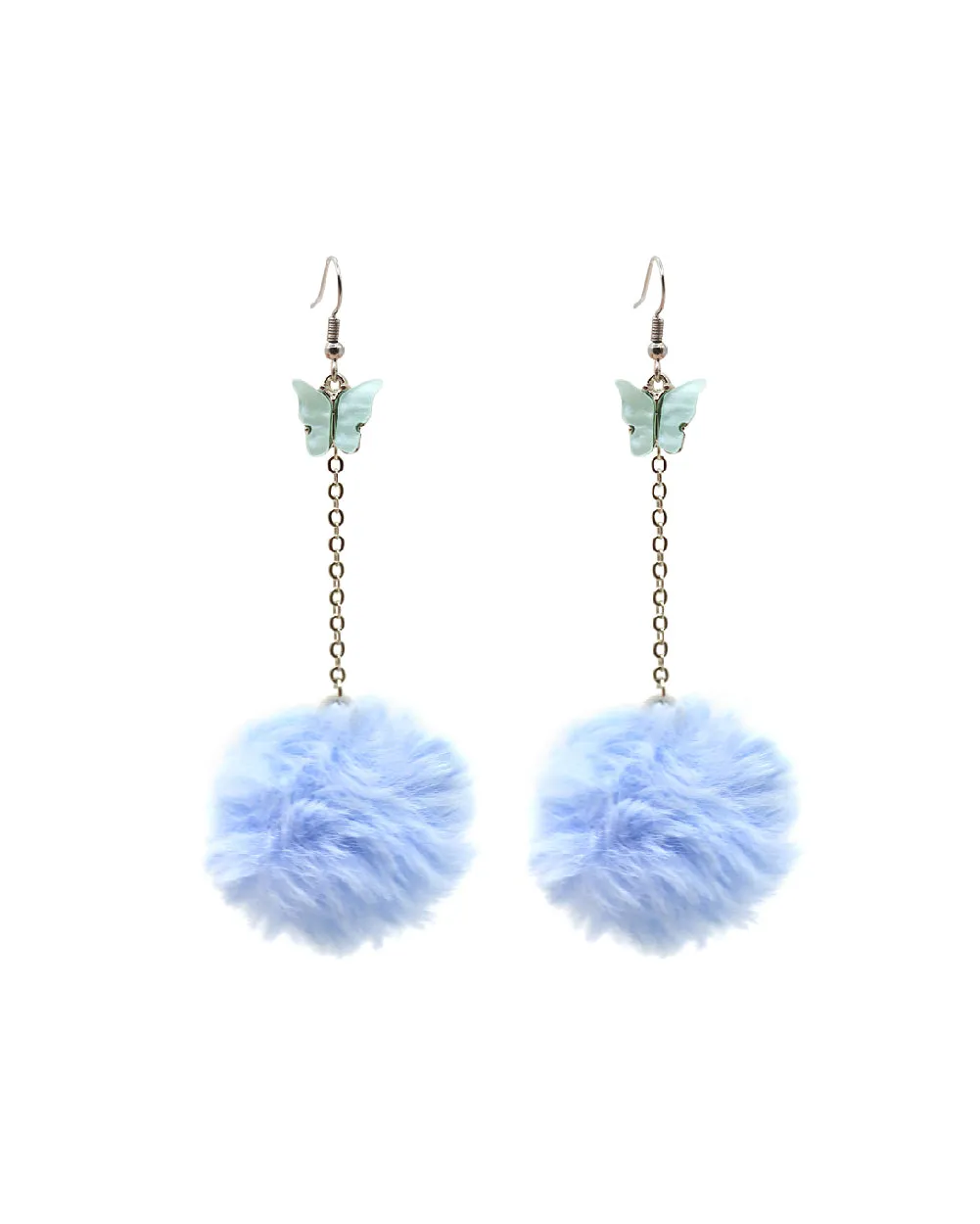 Fly With Me Fluffy Butterfly Earrings