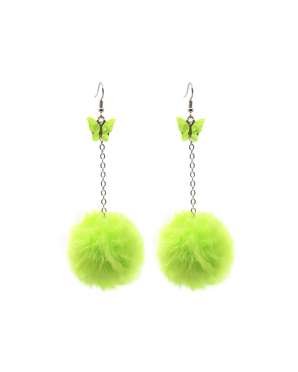 Fly With Me Fluffy Butterfly Earrings