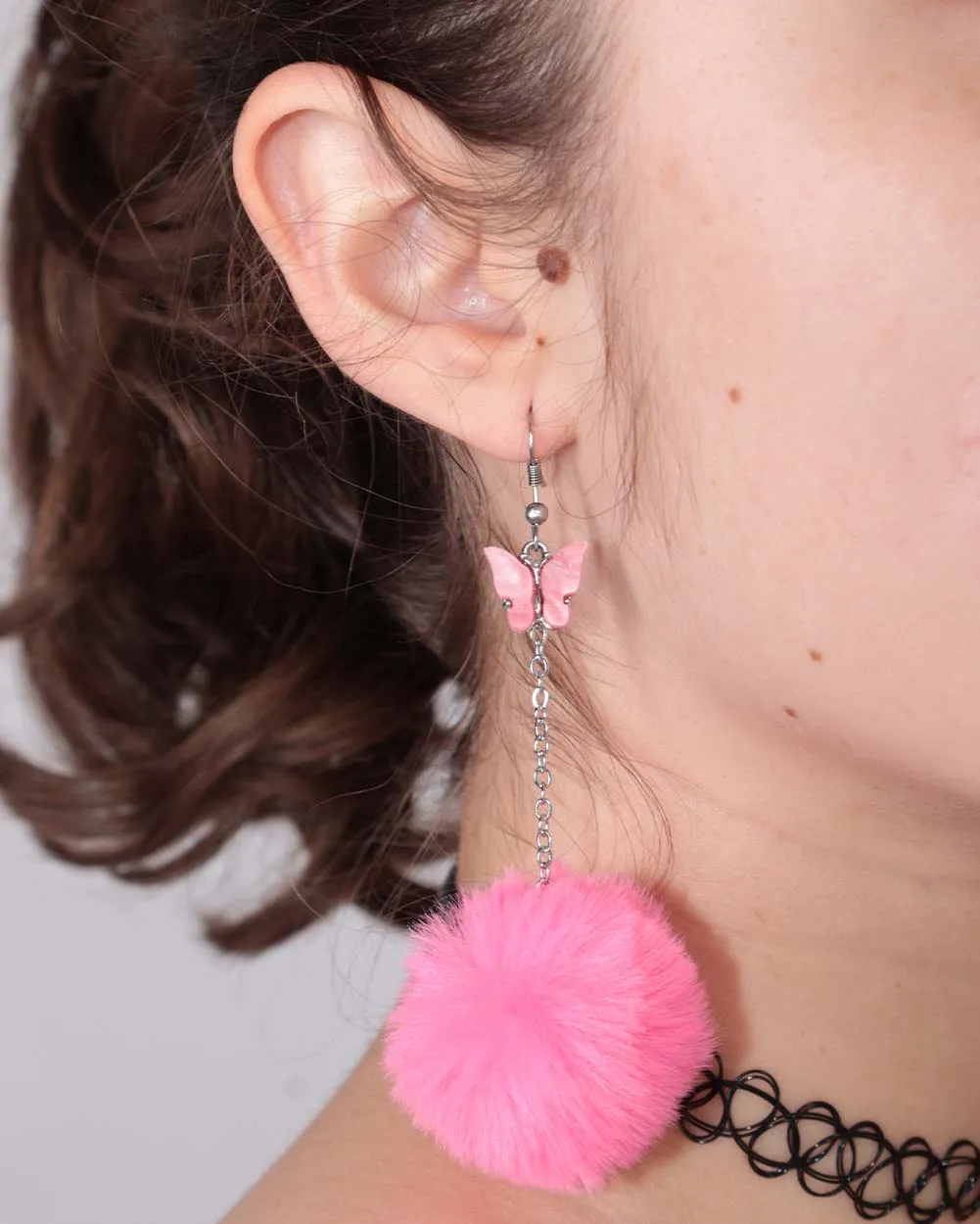 Fly With Me Fluffy Butterfly Earrings