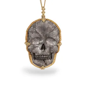 Gibeon Meteorite Skull Necklace