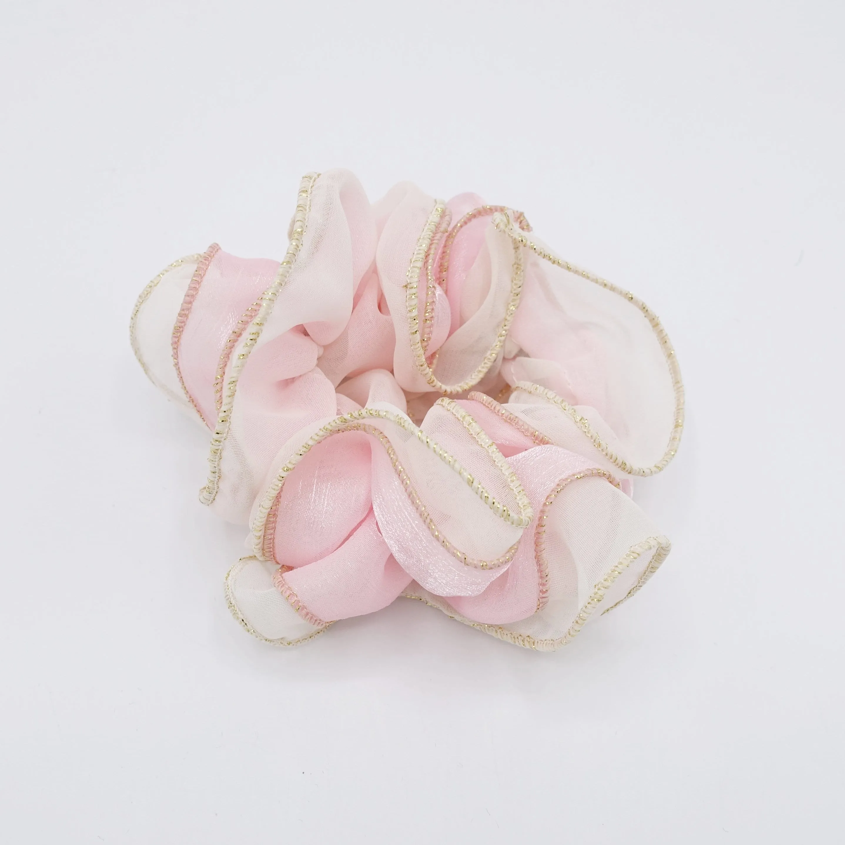 glittering scrunchies, chiffon scrunchies for women