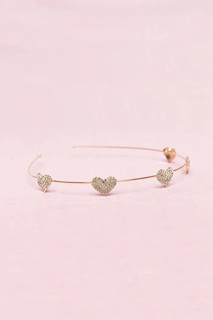 Great Pretenders Boutique Headband - Rhinestone Heart