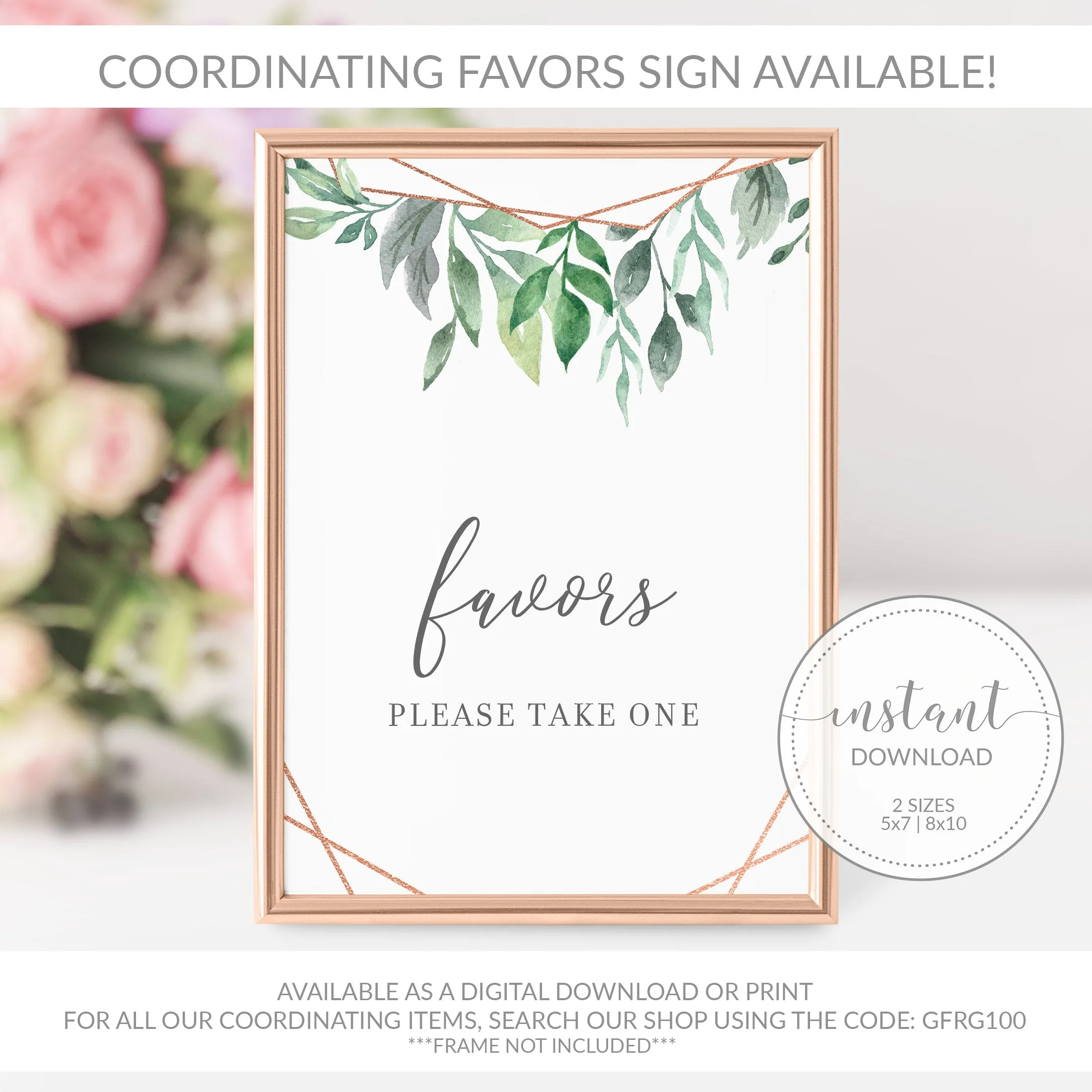 Greenery Bridal Shower Favors, Swarovski Wine Charm and Hair Ties -  GFRG100