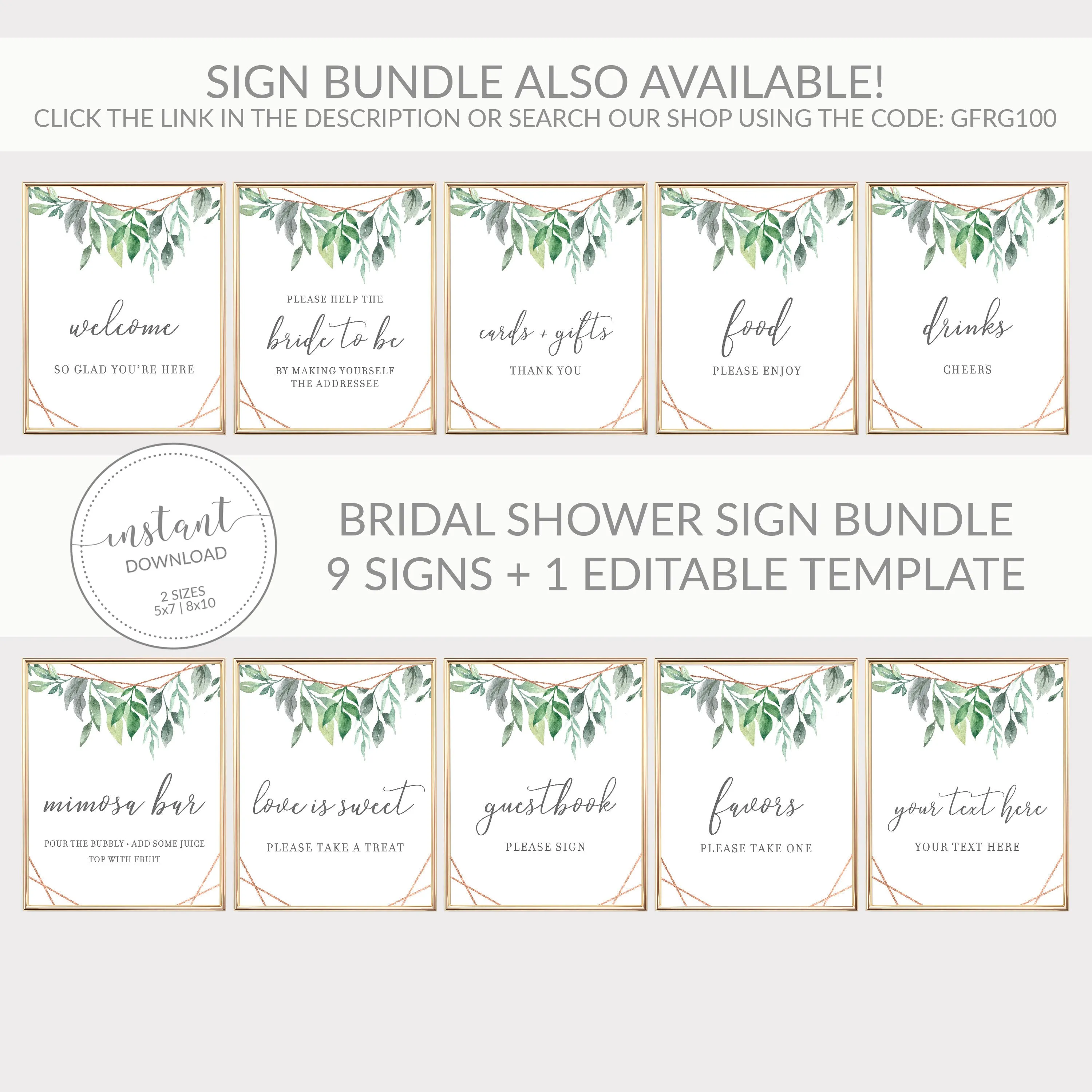 Greenery Bridal Shower Favors, Swarovski Wine Charm and Hair Ties -  GFRG100