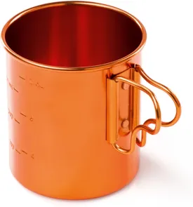 GSI Outdoors Bugaboo Cup - Ultralight Aluminum Camping & Backpacking Mug with Folding Handles - Hot Coffee, Tea, Soup (14oz)