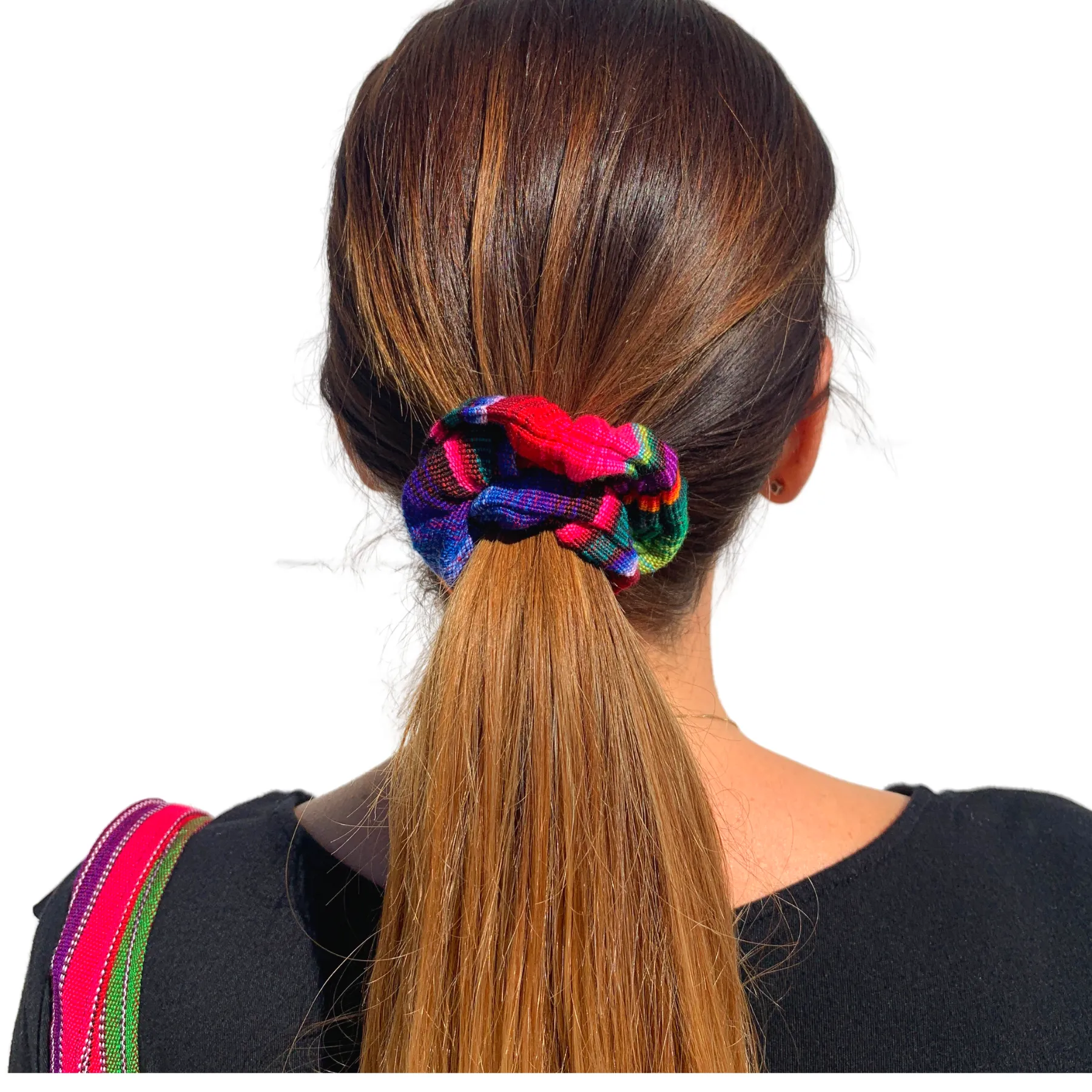 Hacienda Striped Multicolor Scrunchie - Guatemala