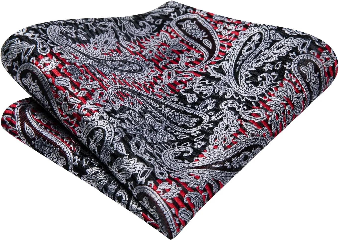 Hi-Tie Silk Self Tie Bow Ties for Men Adjustable Men's Bowtie Handkerchief Pocket Square Cufflinks Set