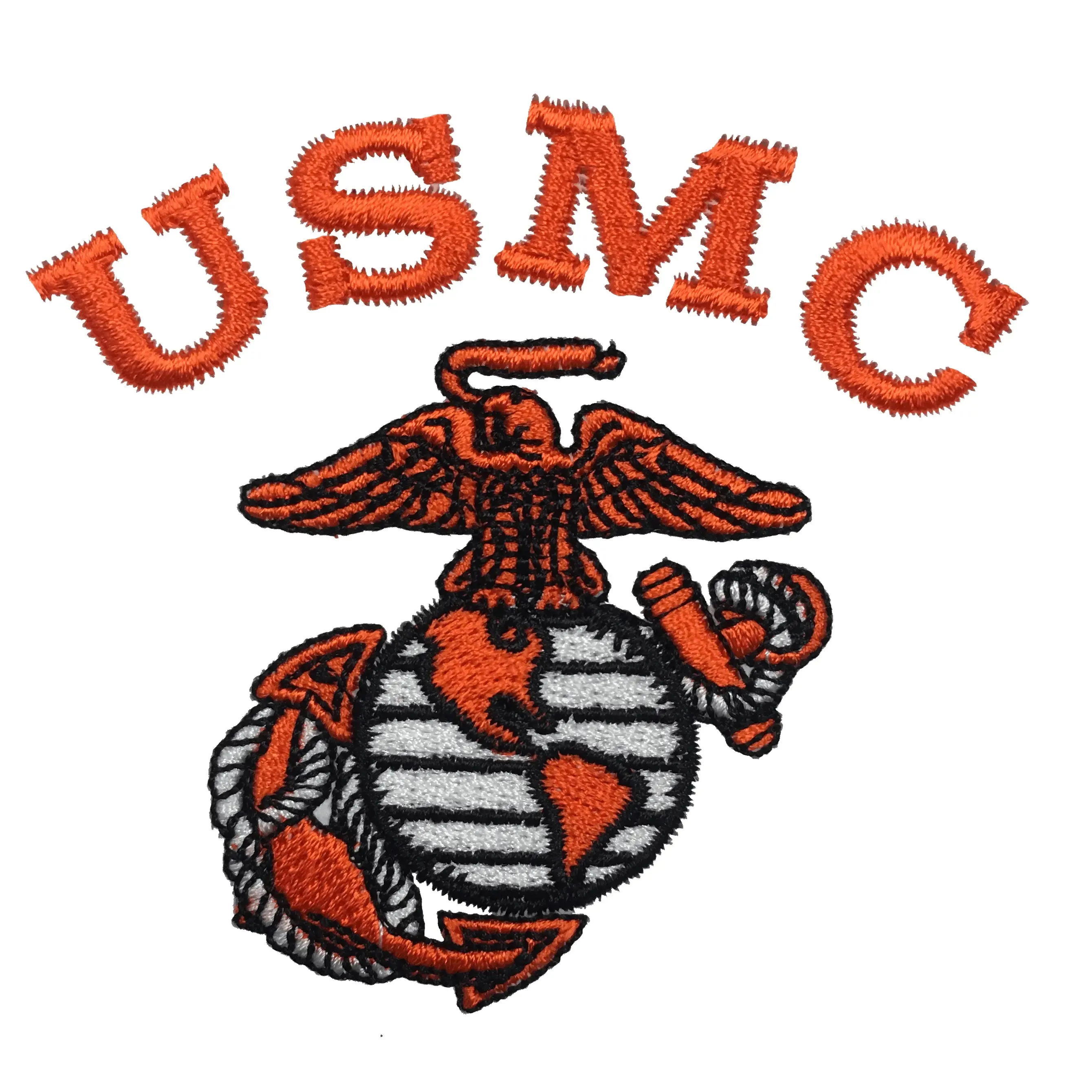 High Velocity Orange USMC Embroidered Polo