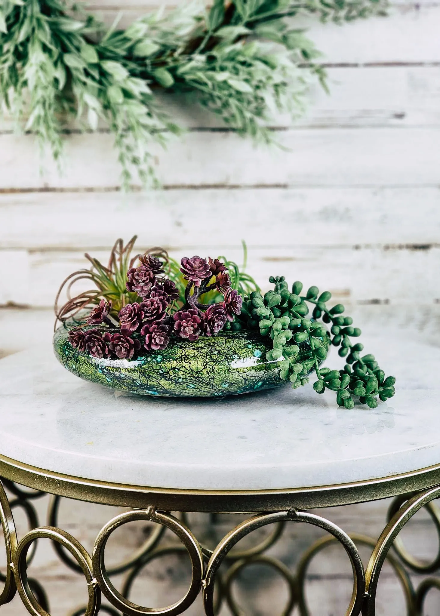 Horse Hair Green Succulent/Trinket/Floral Bowl