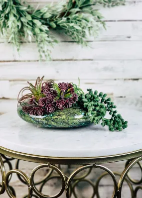 Horse Hair Green Succulent/Trinket/Floral Bowl