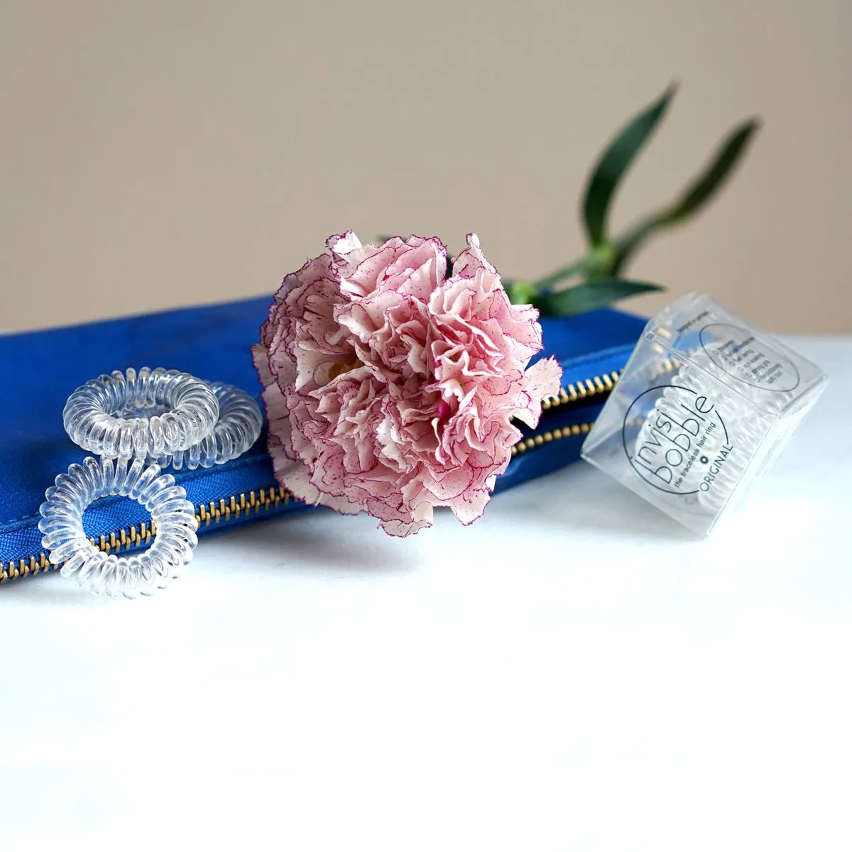INVISIBOBBLE ORIGINAL Crystal Hair Ties, 3 Pack - Traceless, Strong Hold, Waterproof - Suitable for All Hair Types