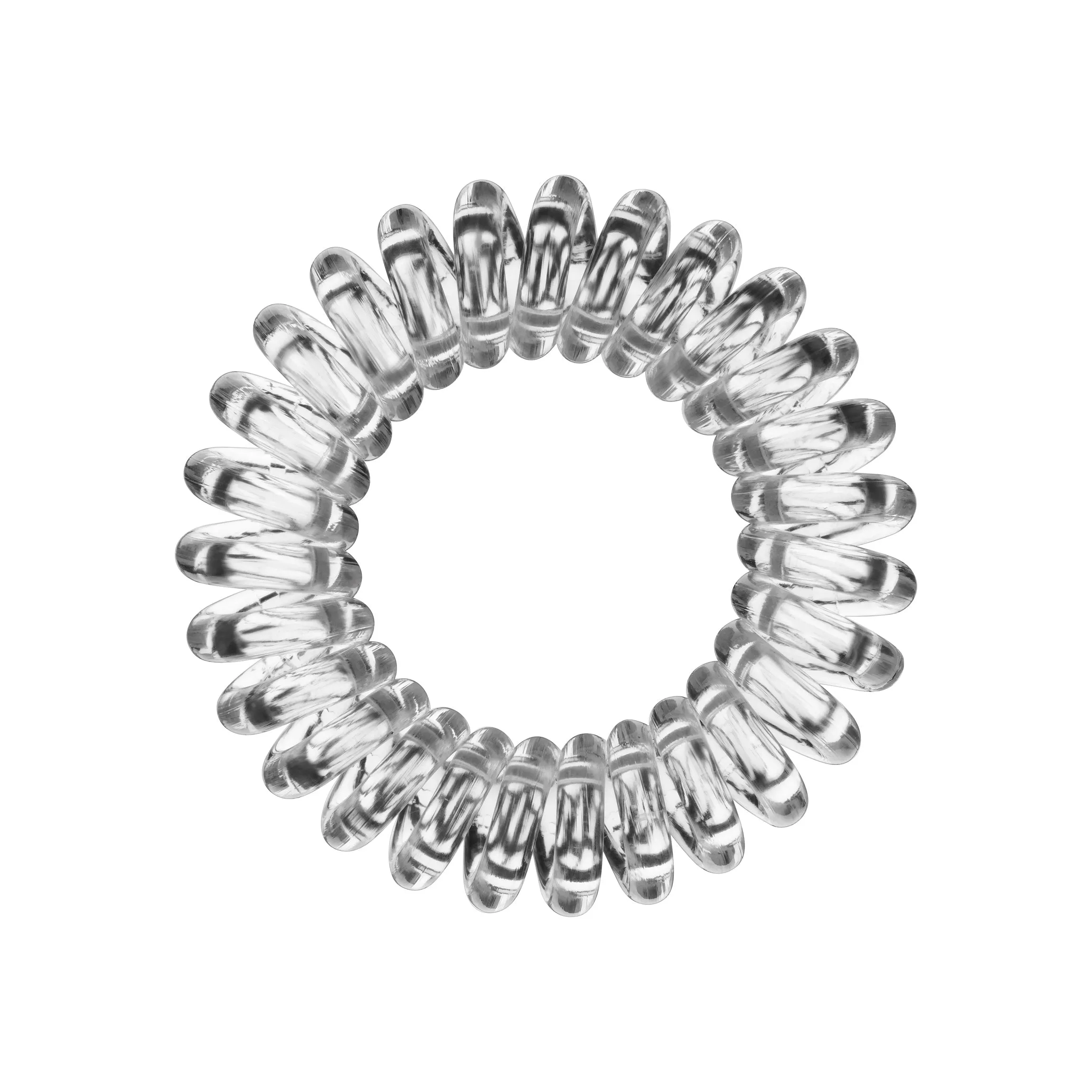 INVISIBOBBLE Power Traceless Hair Ties, Extra Strong Grip for Think Hair, Hair Accessories for Women - Crystal Clear (Pack of 3)