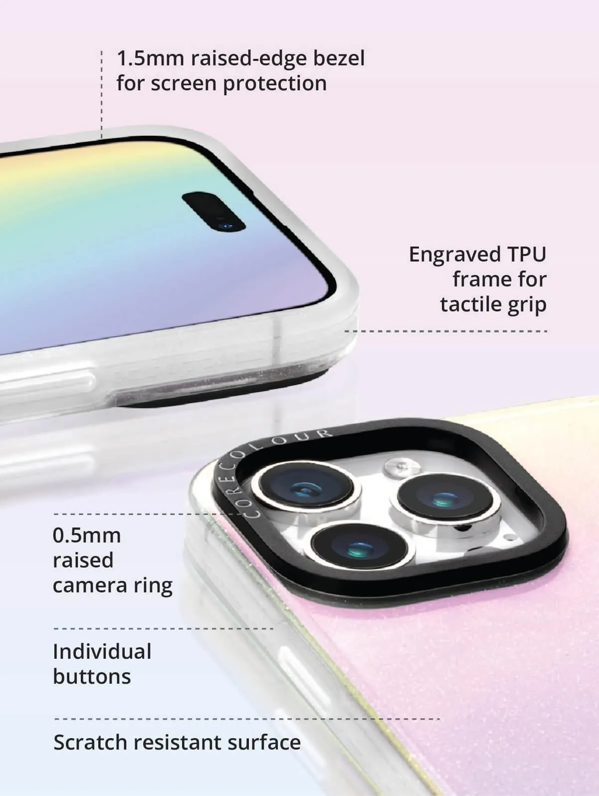 iPhone 12 Iridescent Glitter Phone Case