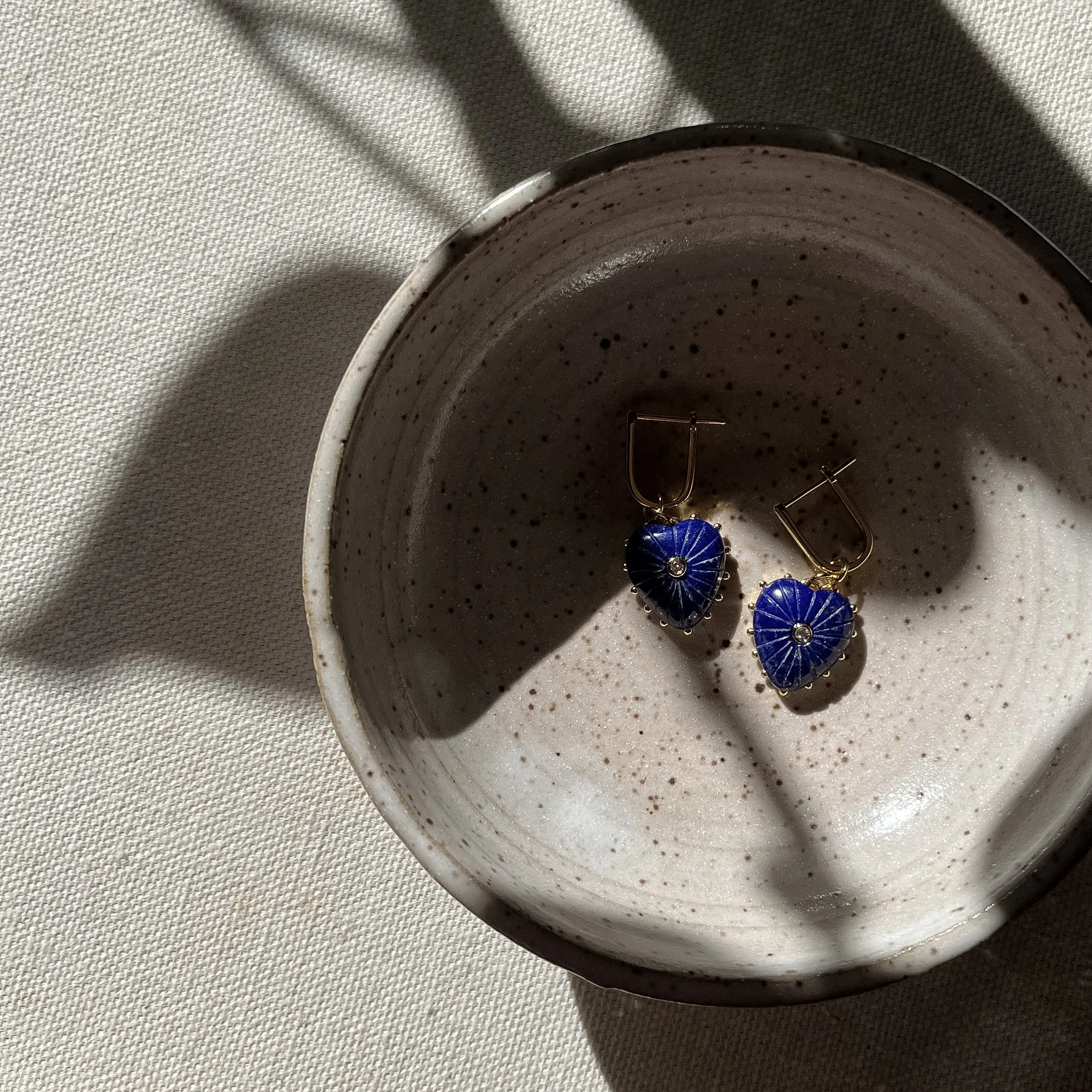 Elegant Isabel Lapis Heart-Shaped Drop Earrings