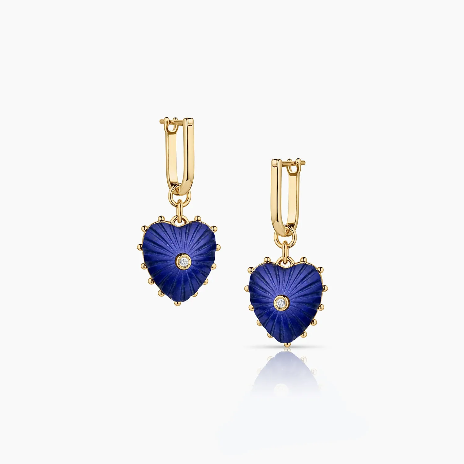 Elegant Isabel Lapis Heart-Shaped Drop Earrings