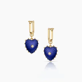 Elegant Isabel Lapis Heart-Shaped Drop Earrings