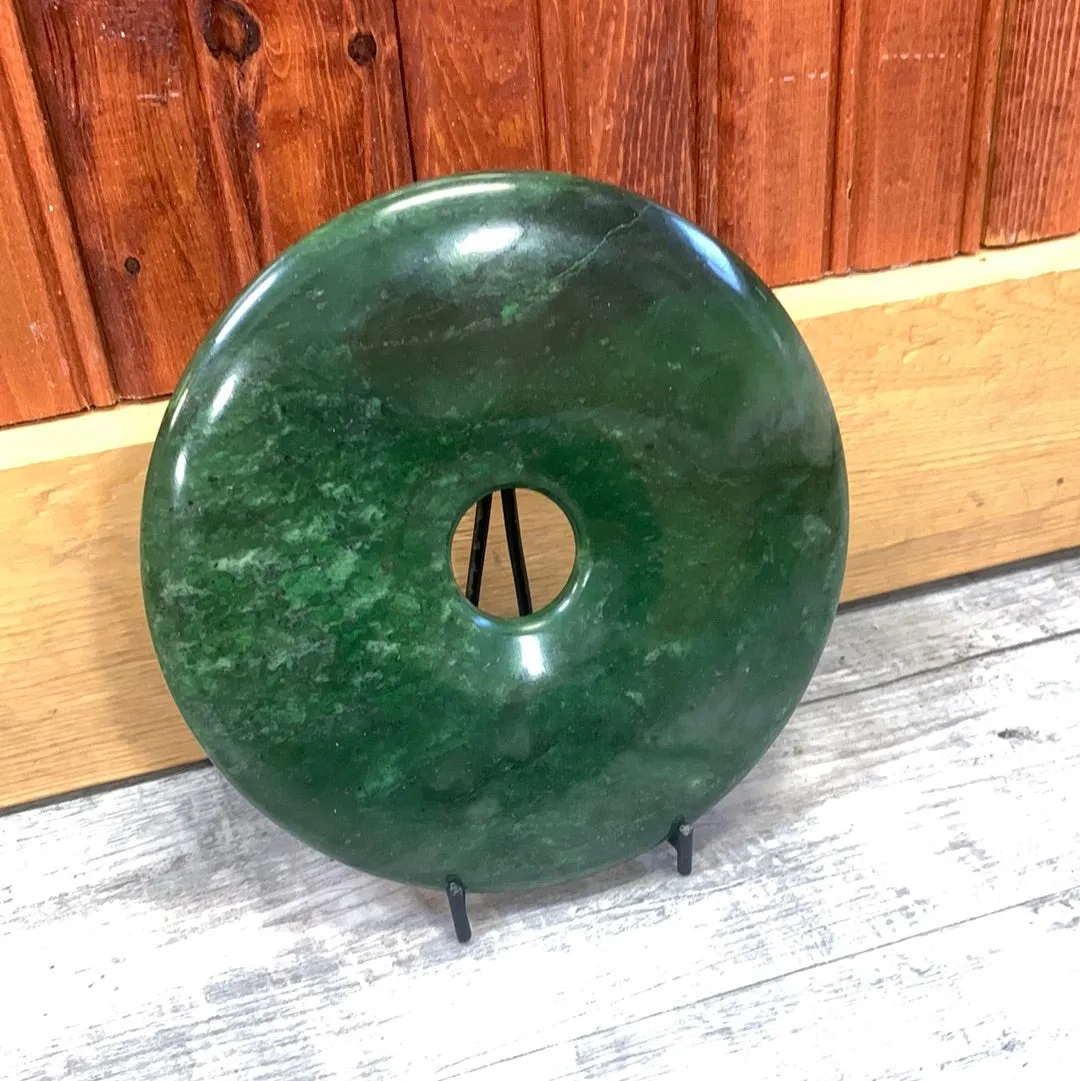 Jade Coin on a Stand