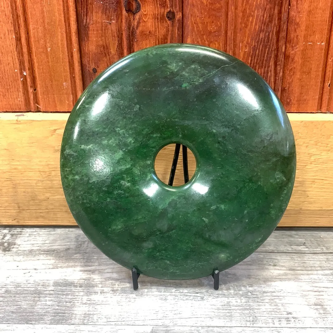 Jade Coin on a Stand
