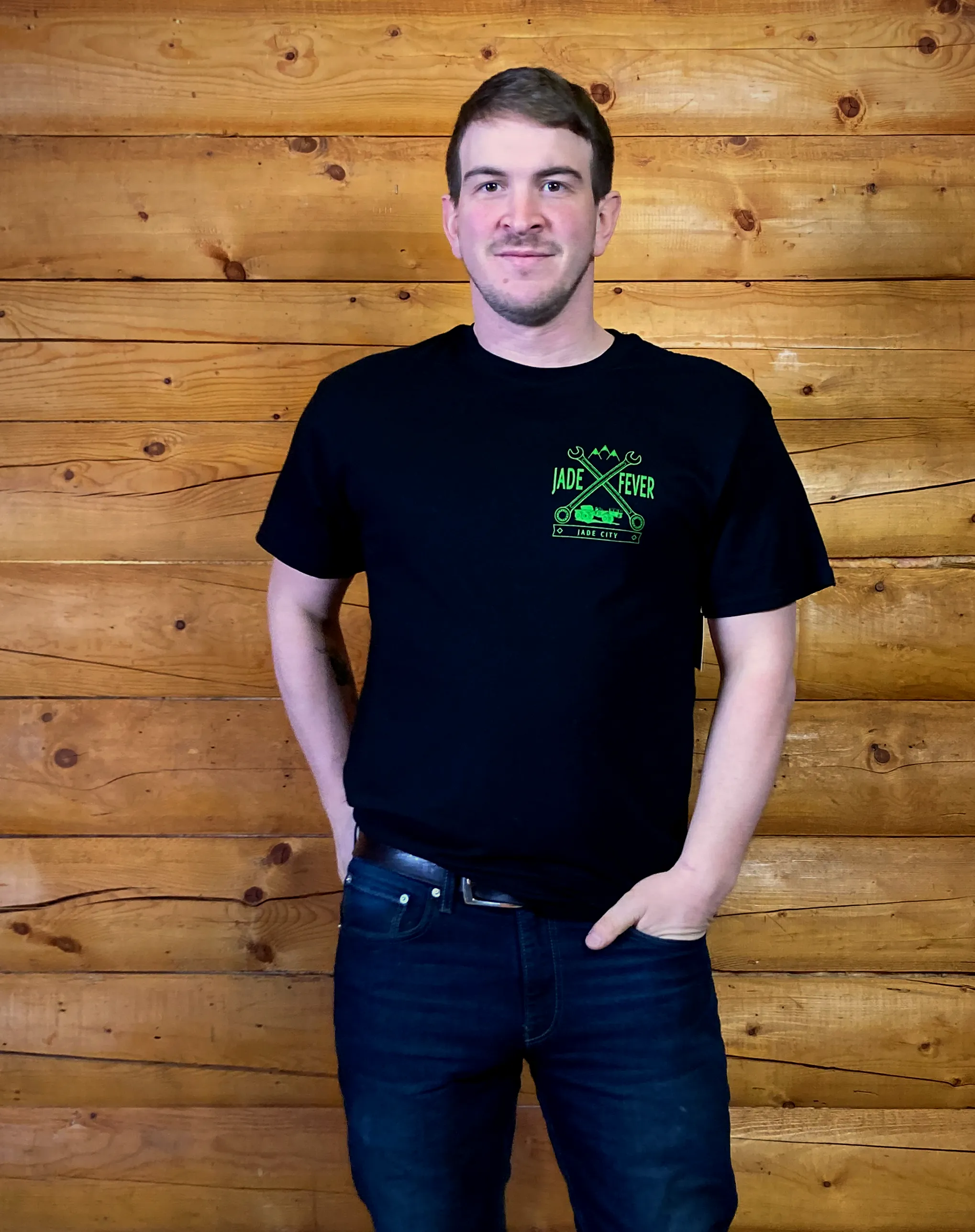 Jade Fever Wrench T-Shirt with Jade City Delta on back