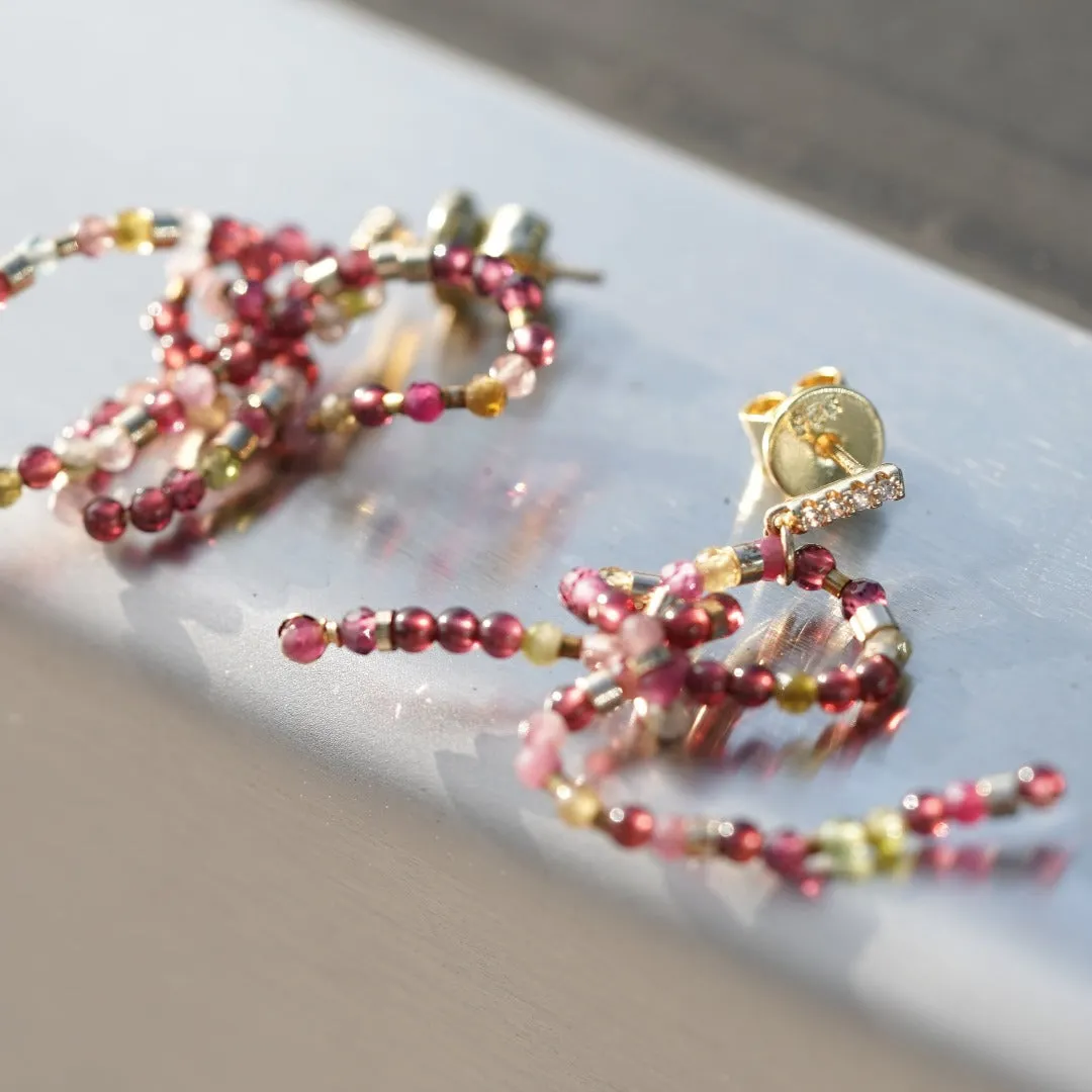 Jade Vine Tourmaline Earrings