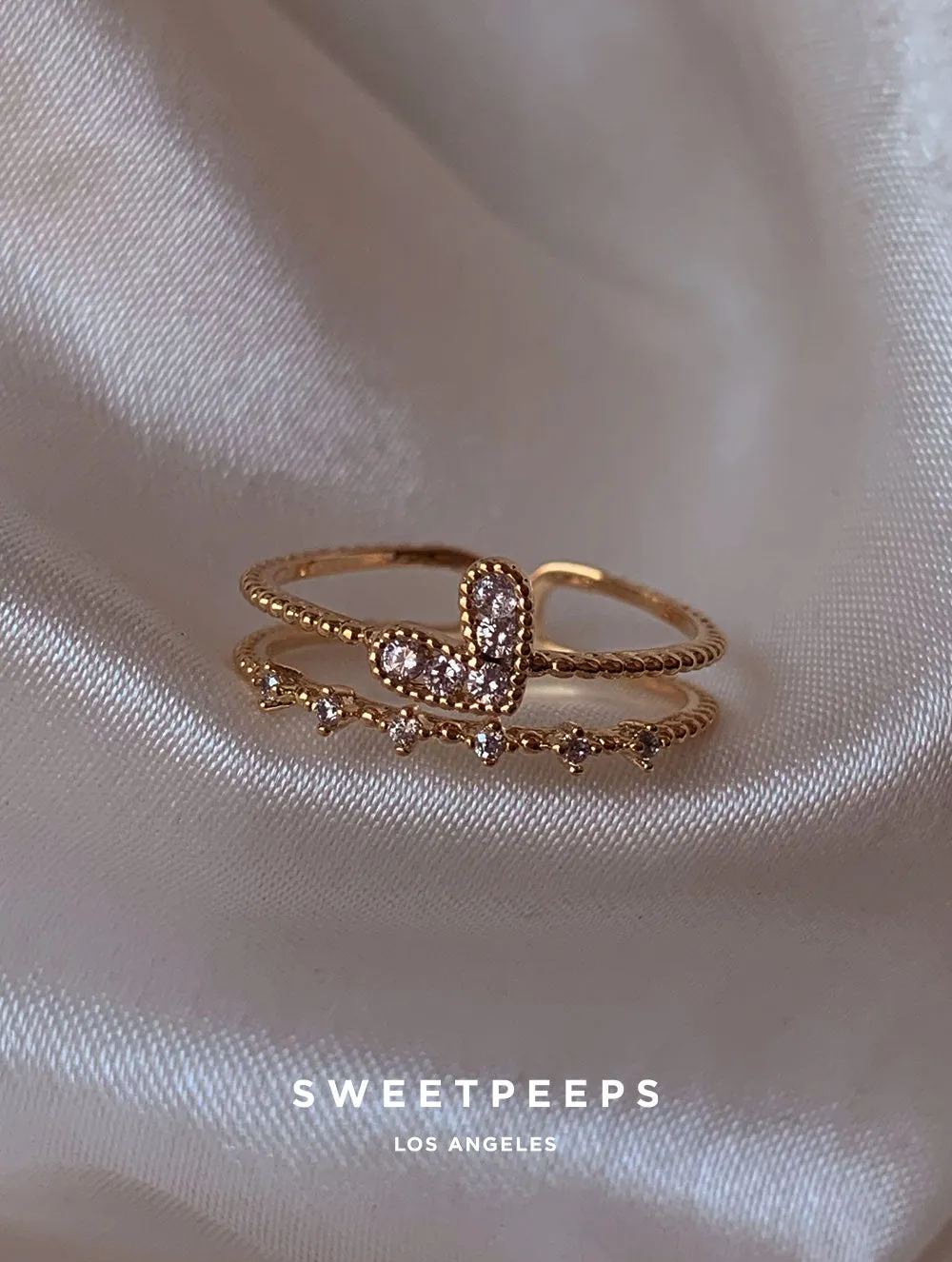 Jaxx Delicate Heart Ring