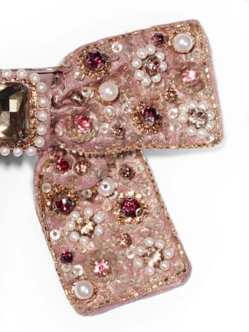 Jeweled Bow Barrette
