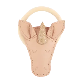 Josy Special Hair Tie | Unicorn | Light Rose Leather