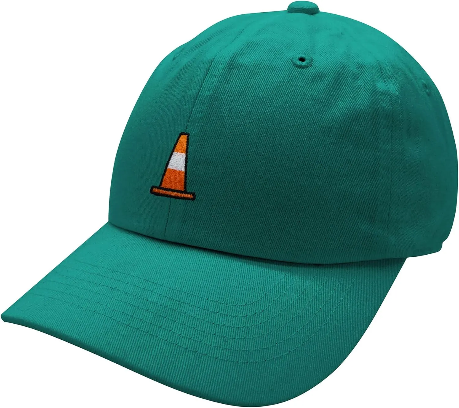JPAK Safety Cone Baseball Cap Embroidered Cotton Dad Hat - Construction
