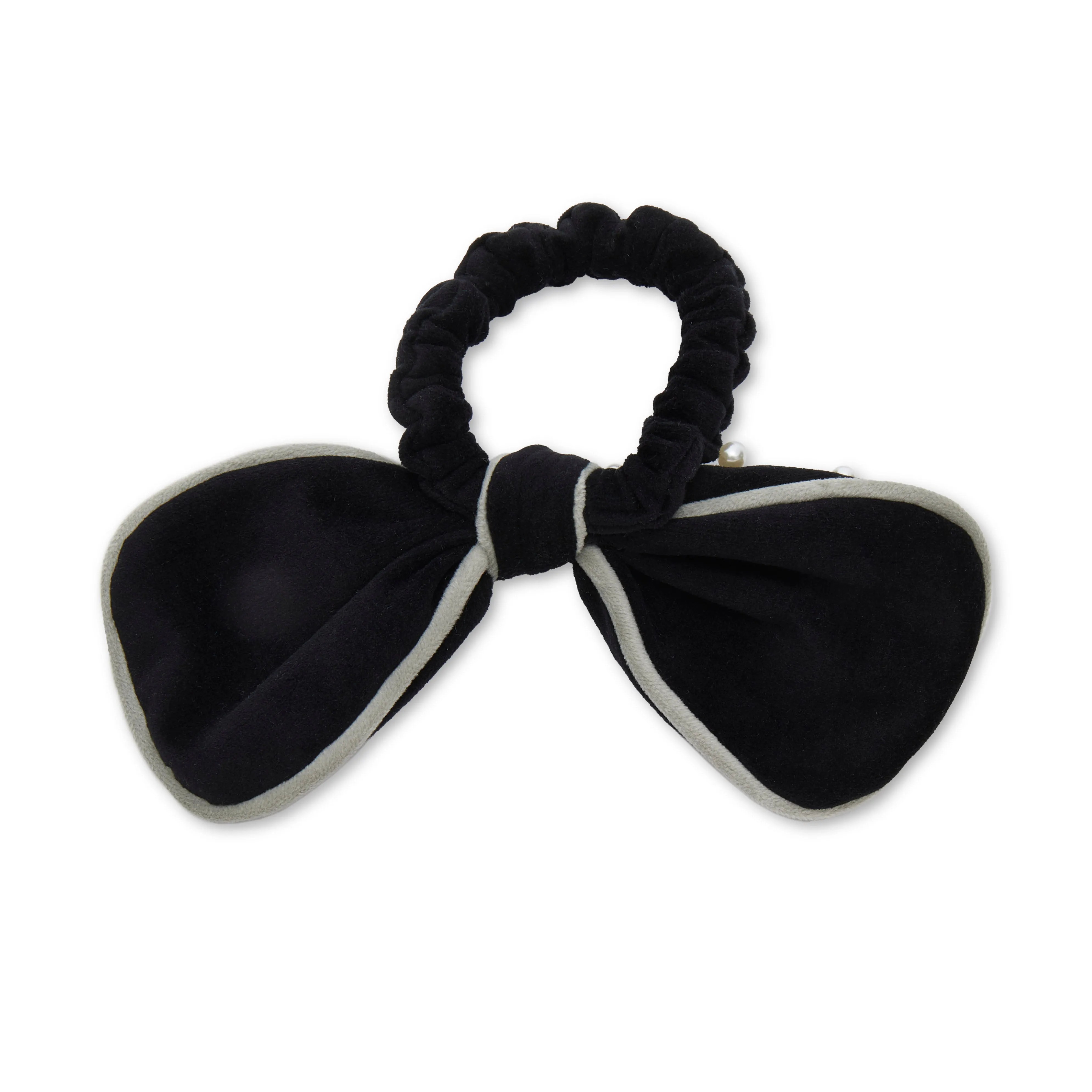 LAS VEGAS RAIDERS LELE SADOUGHI X NFL JET BOW SCRUNCHIE