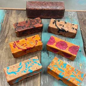 Leather Tooled Box (Multiple Sizes)