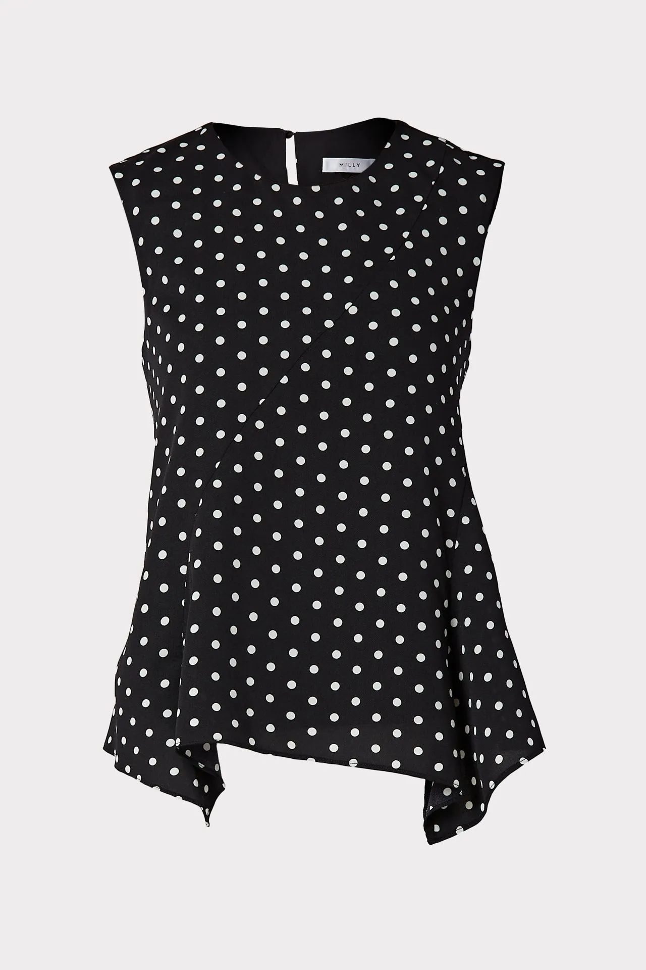 Leslie Small Dot Print Top