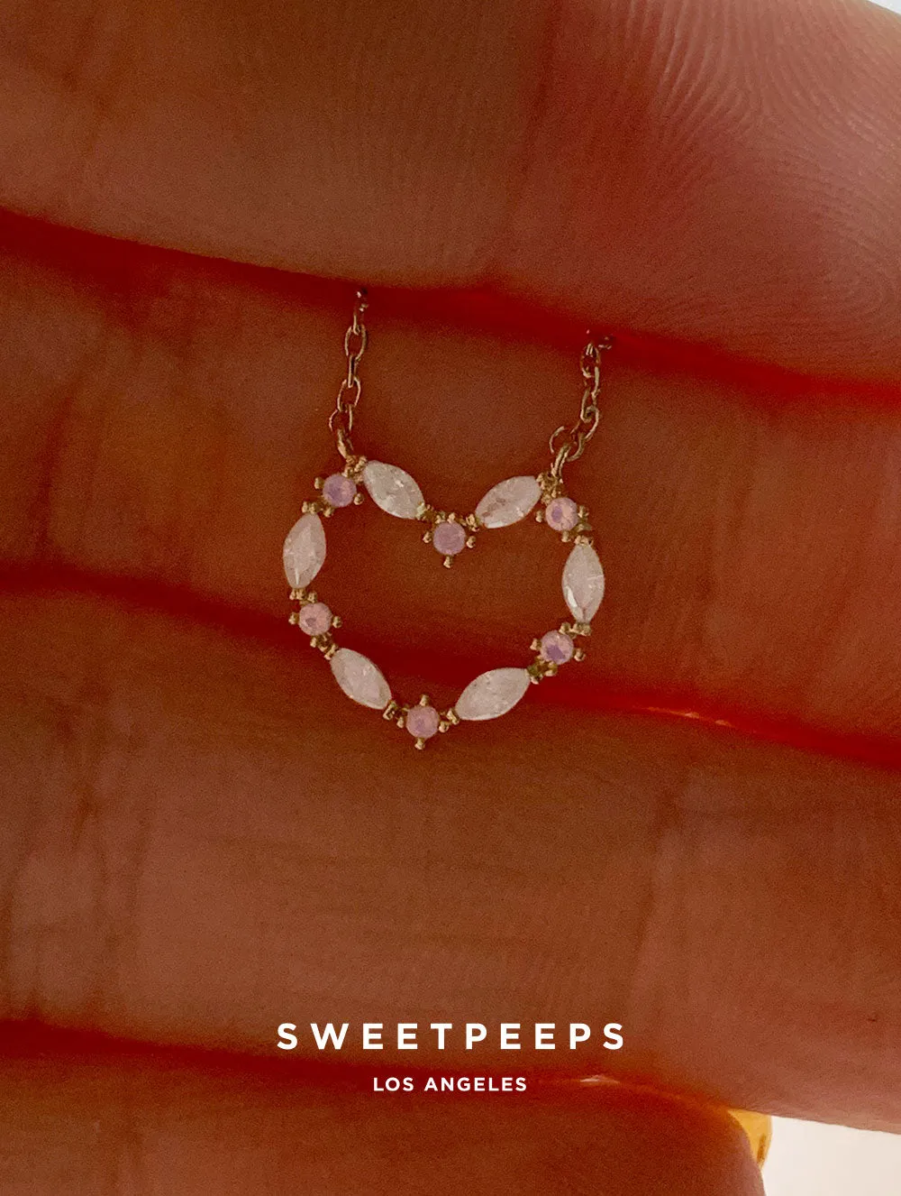 Livia Pastel Heart Necklace