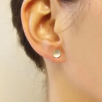 <!--ER267md-->medium polkadot stud earrings