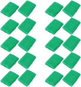 Mallofusa 10 Pack Colorful Sports Basketball Football Absorbent Wristband Party Outdoor Activity