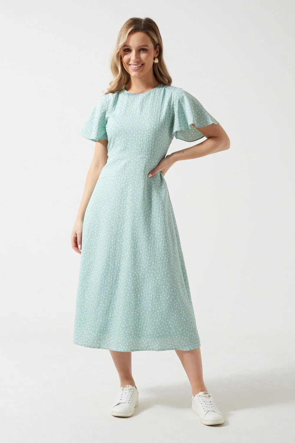 Marc Angelo Short Sleeve Midi Dress
