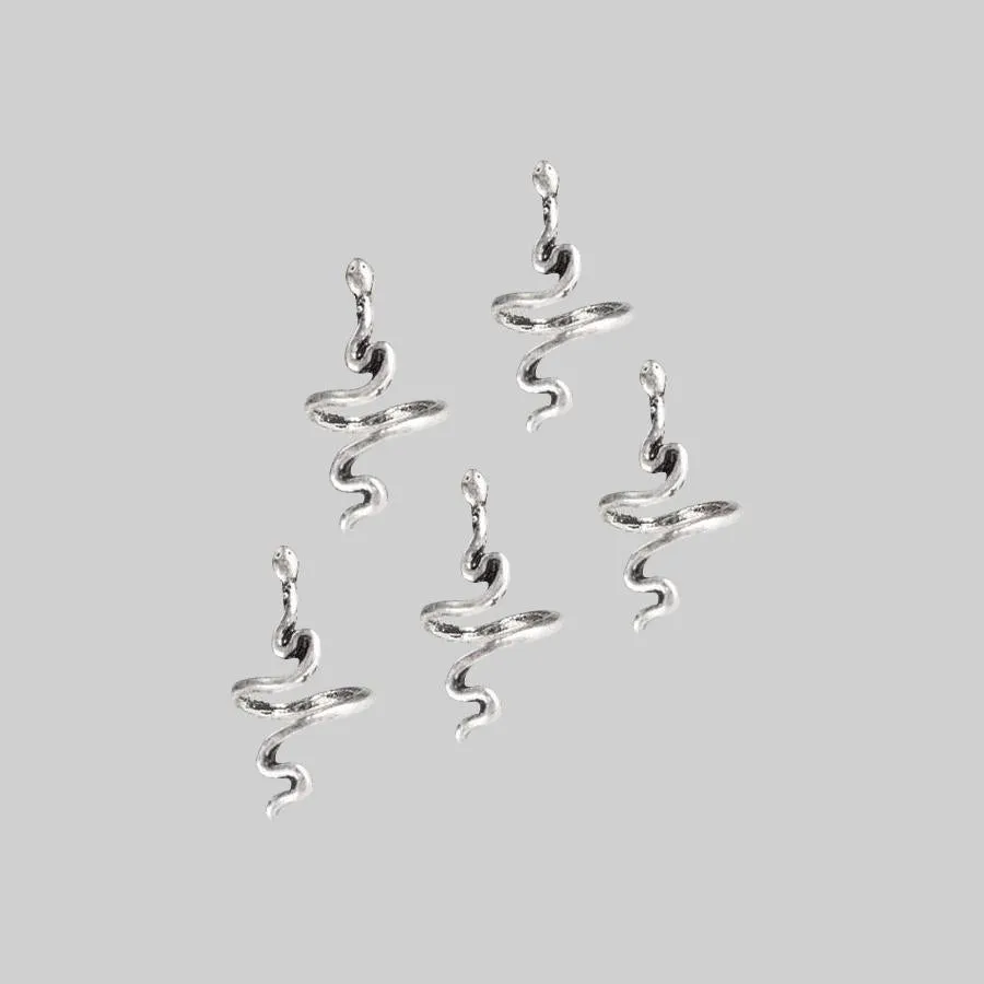 MARTHA. Snake Hair Twists - Silver