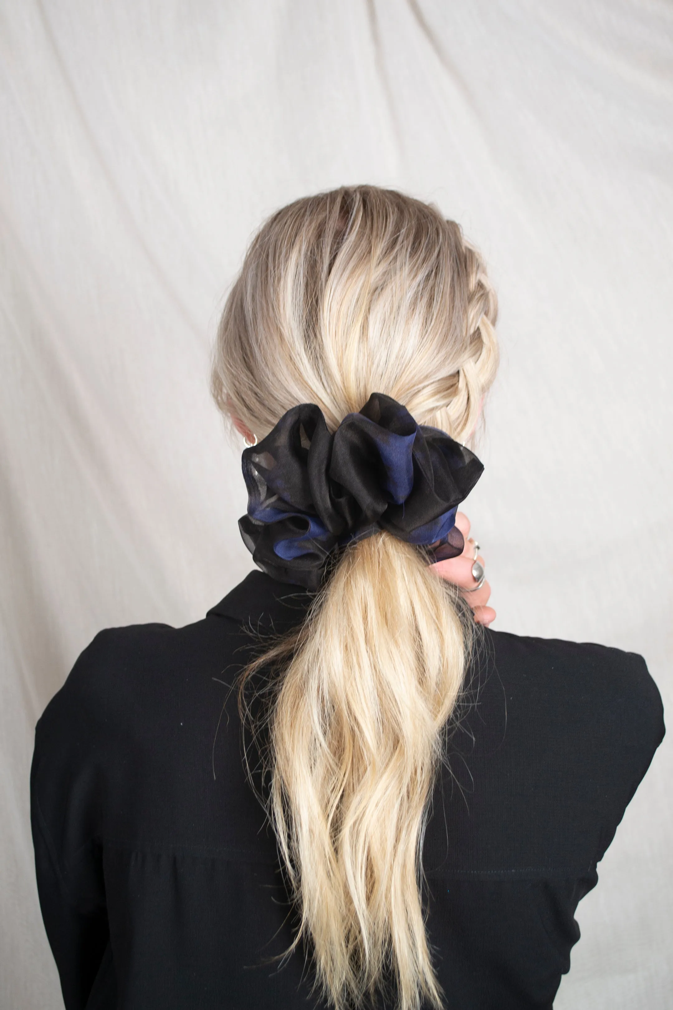 Mega Scrunchie In Tie-Dye Ulysses Butterfly Silk Organza