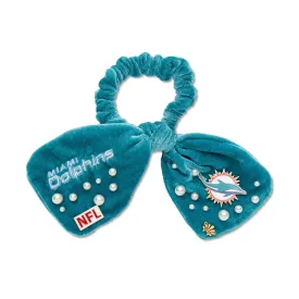 MIAMI DOLPHINS LELE SADOUGHI X NFL AQUA BOW SCRUNCHIE
