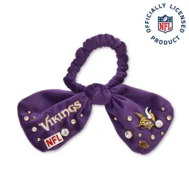 MINNESOTA VIKINGS LELE SADOUGHI X NFL PURPLE BOW SCRUNCHIE