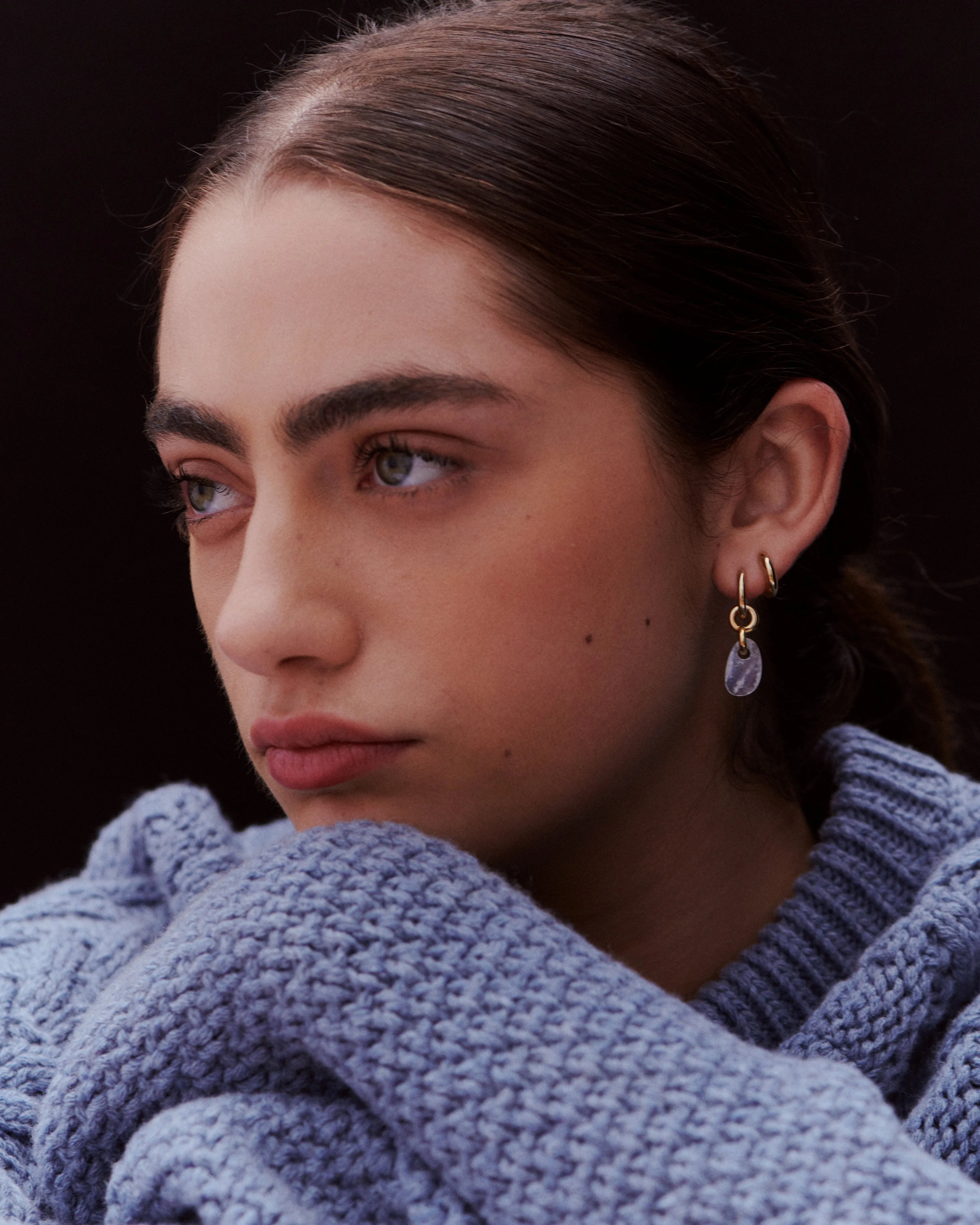 Moonstone Lapillus Earrings