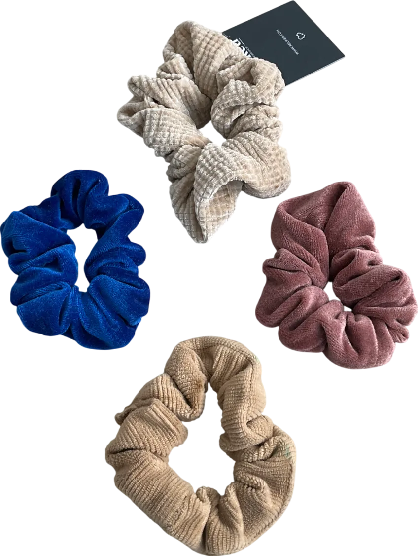 Multicoloured Velvet Scrunchies One Size