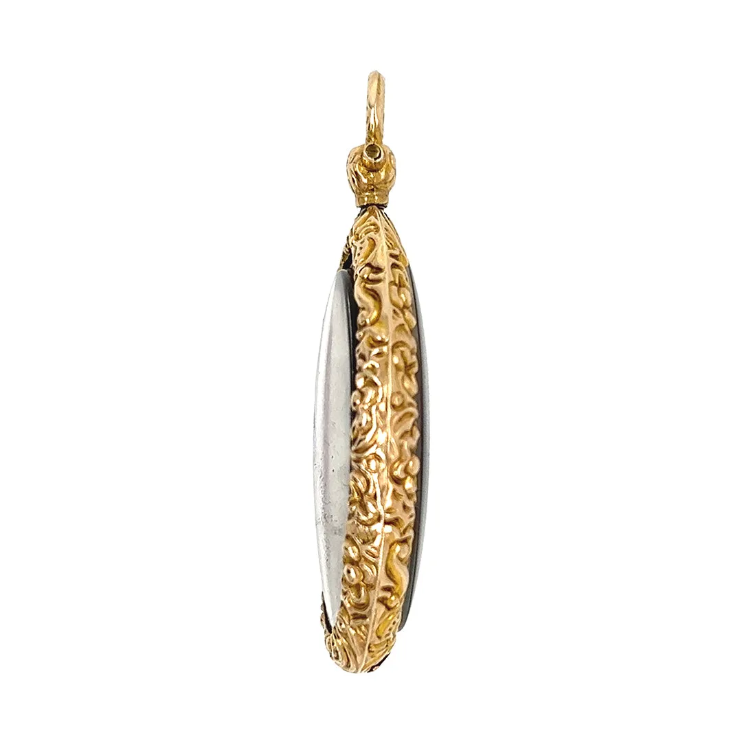 Oval Embossed Locket